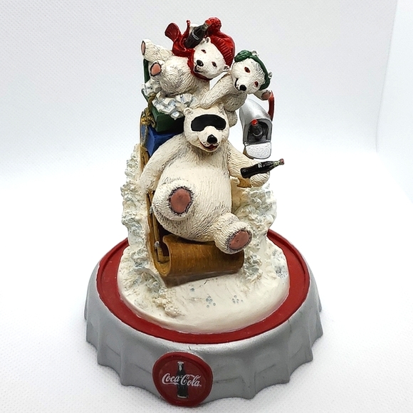 Coca-Cola Polar Bears Special Delivery Domed Globe Limited Edition Frank… - Picture 3 of 16